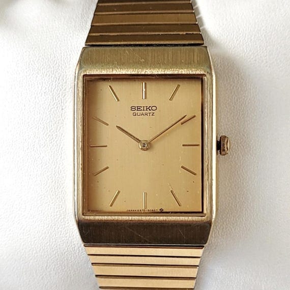 Vintage Seiko Tank 90s Ultra Rare - Etsy