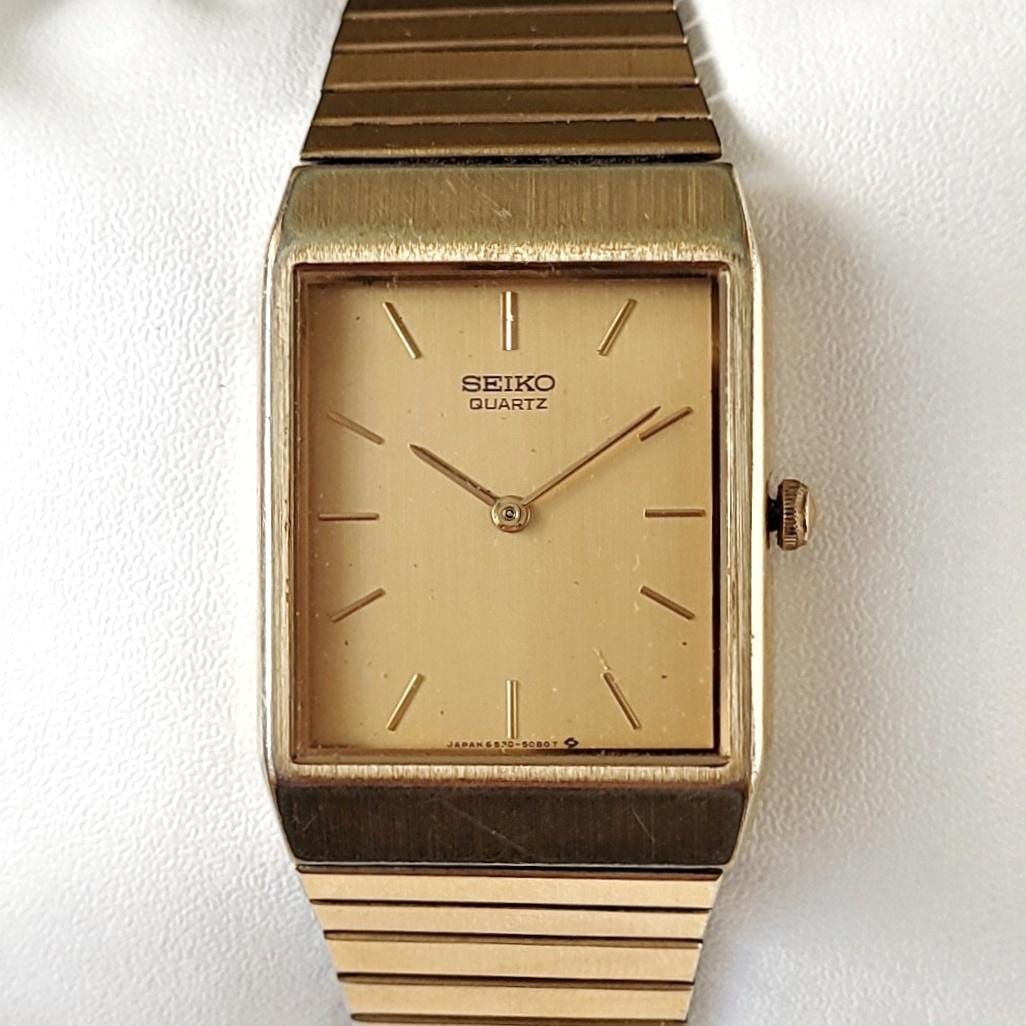 SEIKO TANK 1984年製「NINA RICCI」Quartz 腕時計 Vintage Seiko Tank 80s Unique! - Etsy