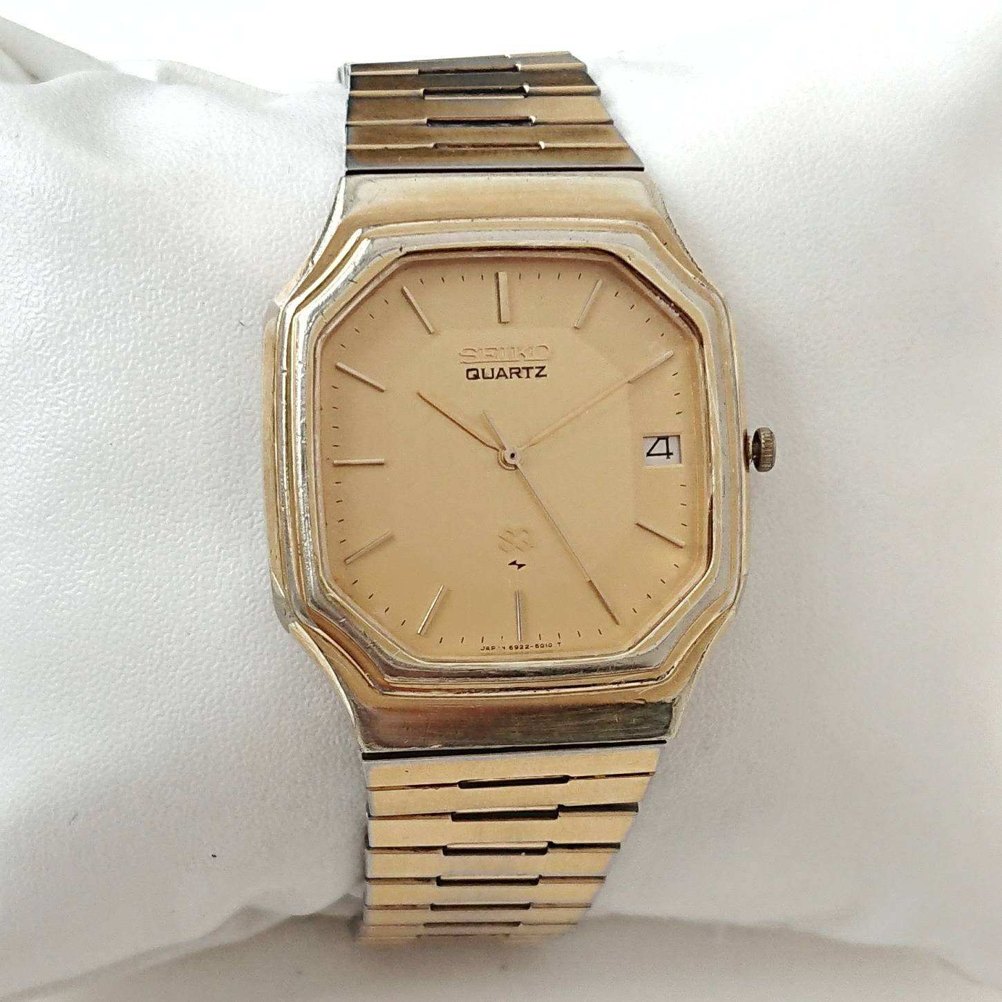 Vintage Seiko SQ Gold 80s All Original - Etsy