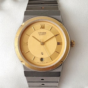 Vintage Citizen Gold with Roman numerals 90s Ultra Rare
