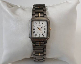 ヴィンテージ CITIZEN タンク ローマン文字盤 稼働品 美品 ヴィンテージ CITIZEN タンク ローマン文字盤 稼働品 美品