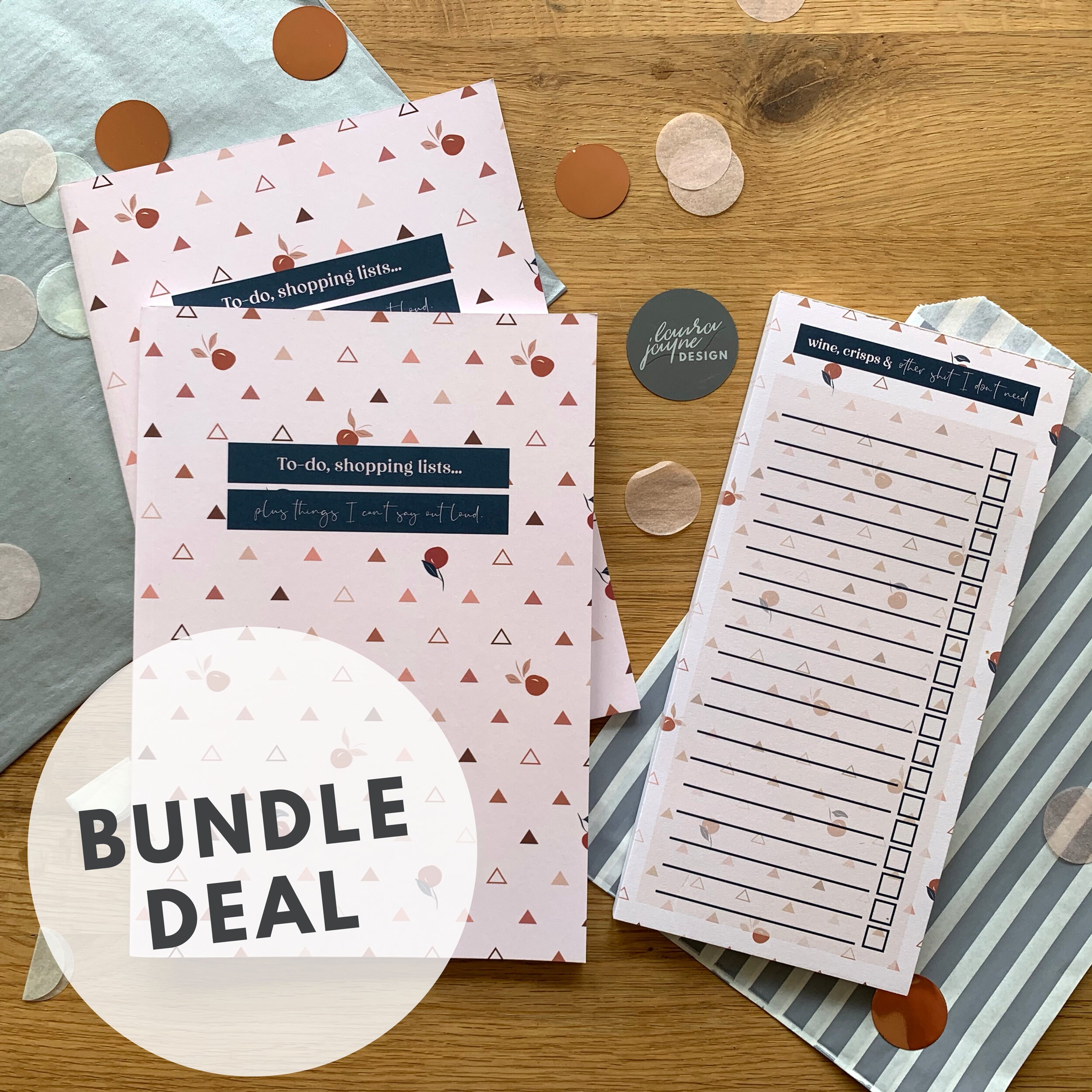 Peachy Stationery Bundle A5 Notebook & List Pad Cute Etsy