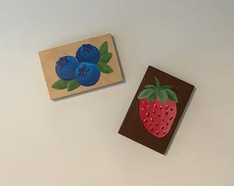 Wooden Fruit Magnet