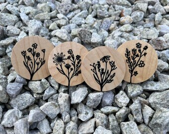 Circle Flower Magnet | 2 inches (5cm) diameter