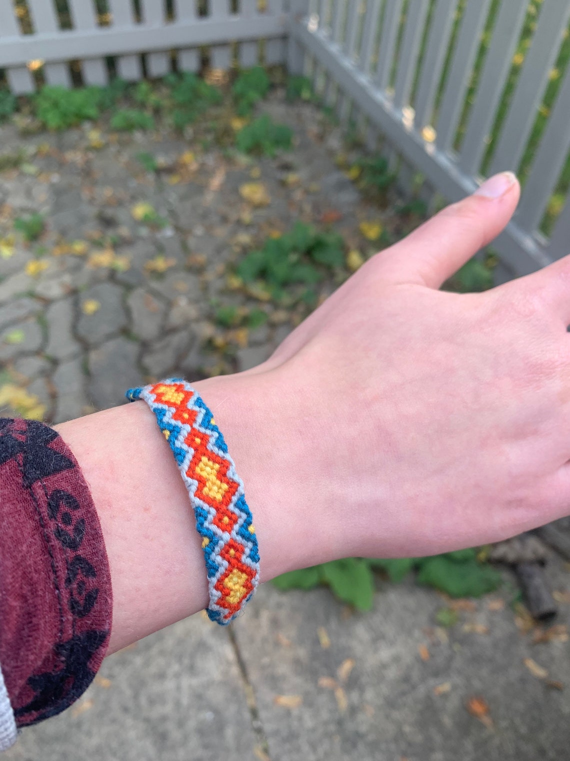 Mountain Pattern Friendship Bracelet Etsy UK