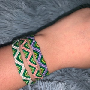 Fire and Ice pair of Friendship Bracelets