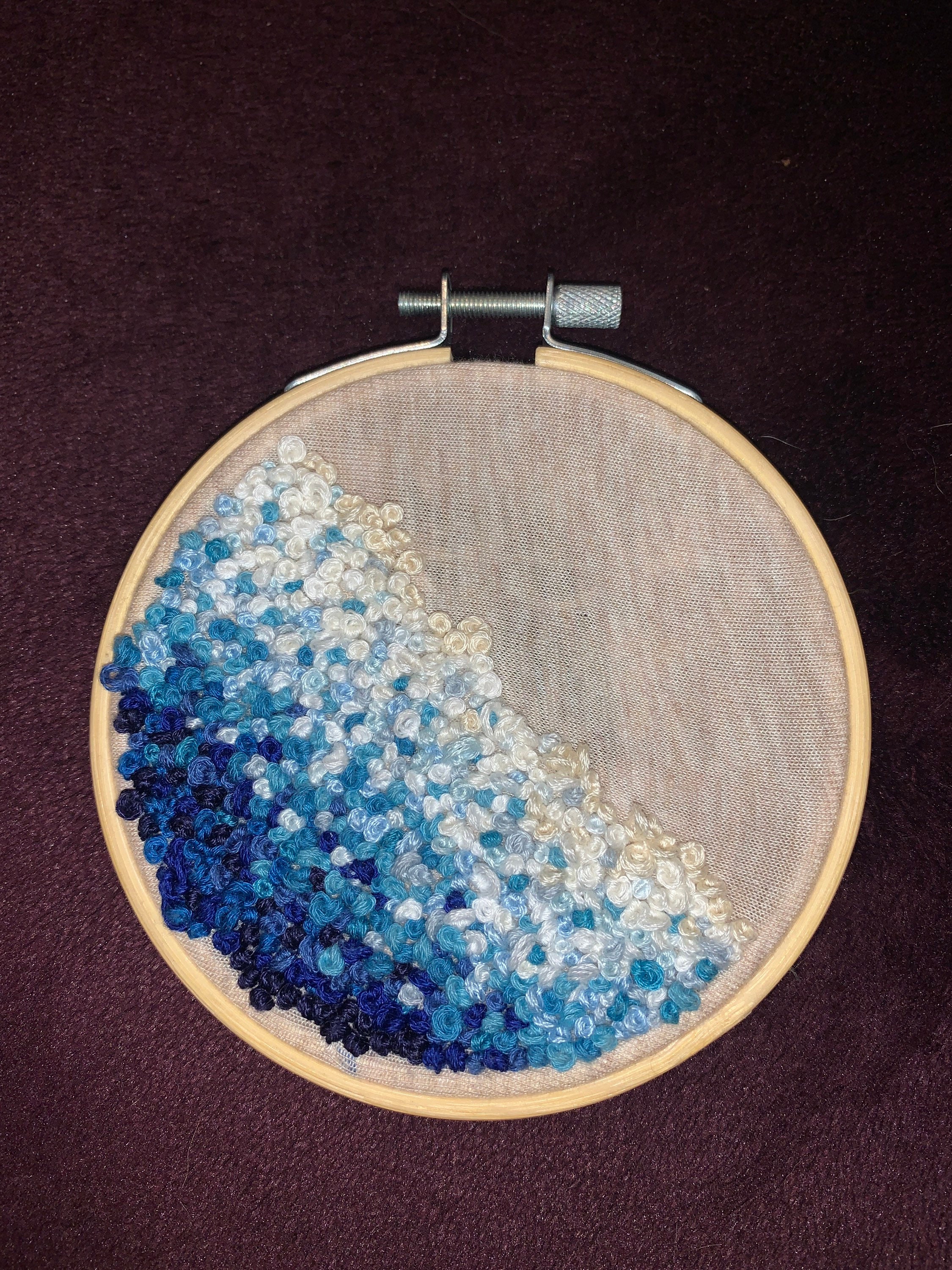 Ocean Wave Embroidery Etsy