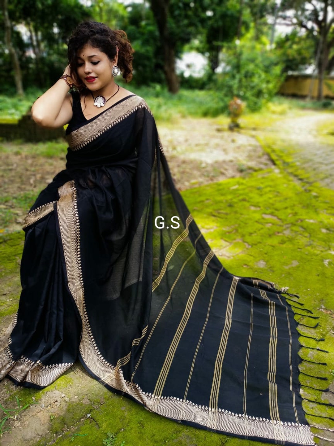 Black Khadi Cotton Saree /pure Mercerized Cotton Begumpuri - Etsy Australia Black Khadi Cotton Saree /pure Mercerized Cotton Begumpuri - Etsy Australia