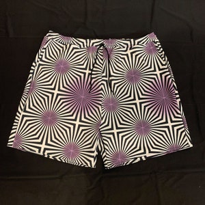 Purple Vortex Rave Shorts