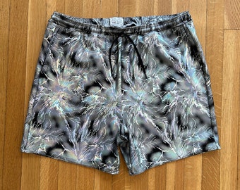 Silver Lightening Rave Shorts