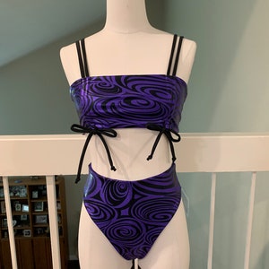 Purple Vortex Set/ Rave Outfit/ Festival Outfit/ Bathing Suit