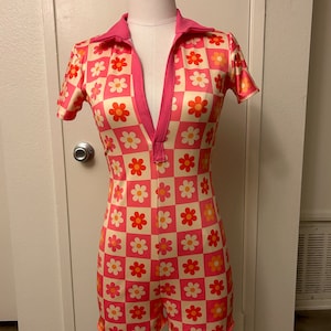 Retro Bloomin&#39; Playsuit/ Rave Outfit/ Festival Outfit