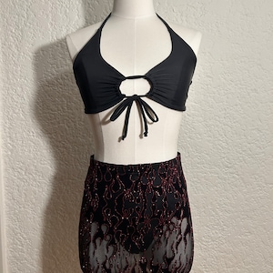 Flamin Hot Skirt Set/ Rave Outfit/ Festival Outfit