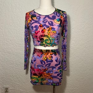 Violet Vibe Mesh Set/ Rave Outfit/ Festival Outfit