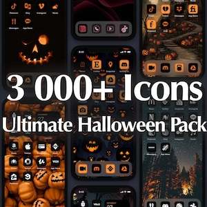 App Icons Pack for Halloween iPhone Aesthetic | Ultimate Collection of 3000+ Covers for all iOS App Icons