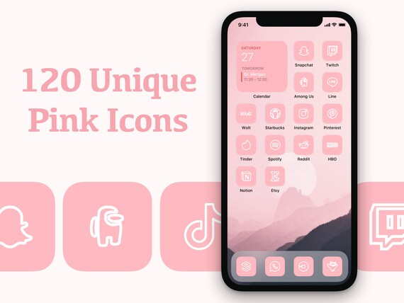Spotify Apk Spotify Premium Ios Free Reddit 120 Pink IOS App Icons