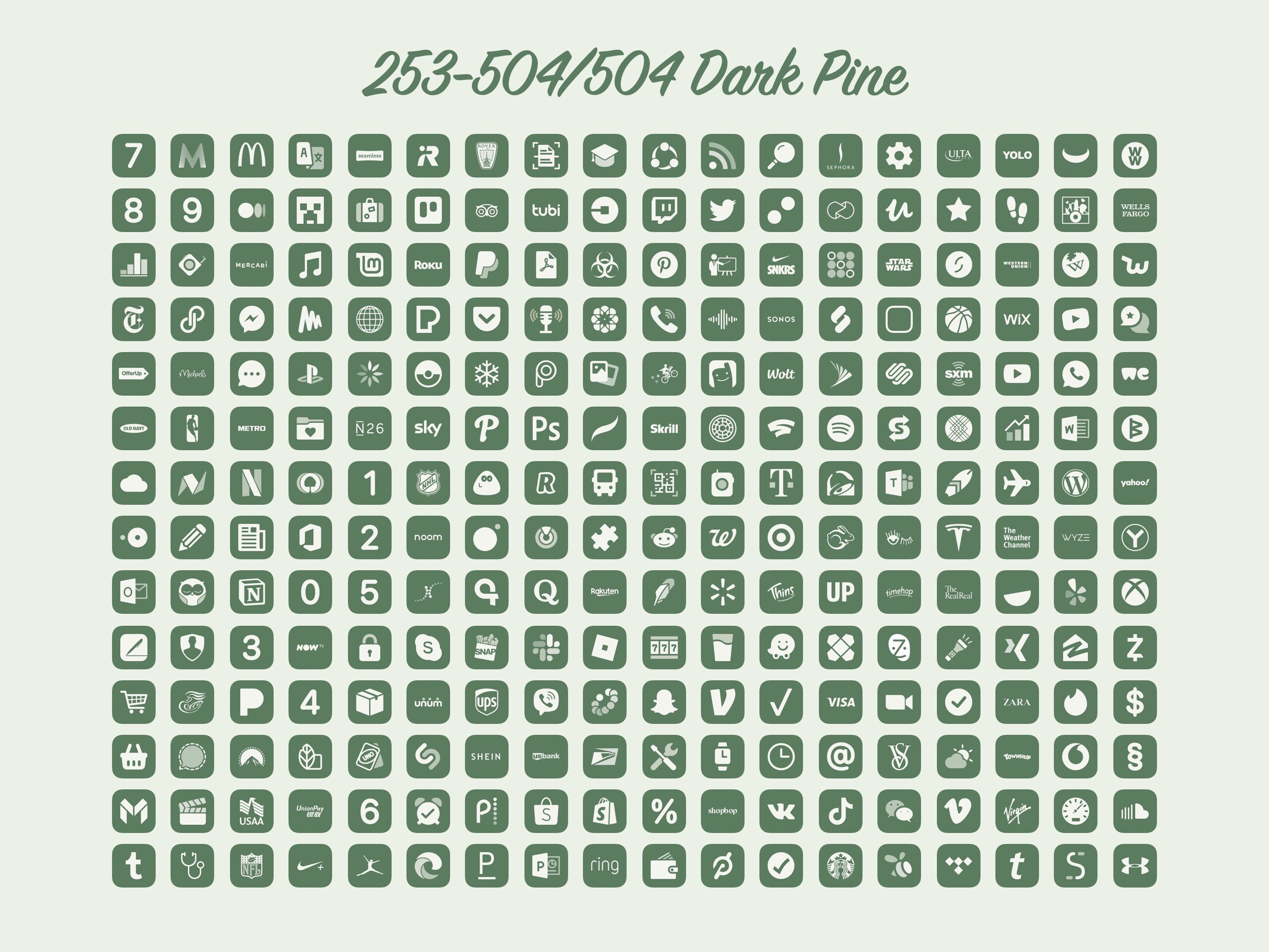 2 000 Sage Green Aesthetic Icons Pack Covers For Ios High Etsy