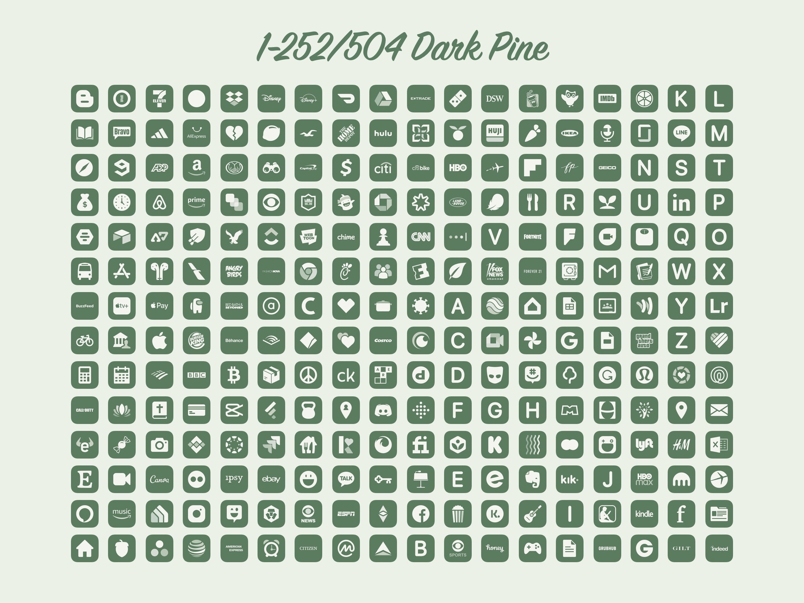 2 000 Sage Green Aesthetic Icons Pack Covers For Ios High Etsy