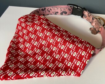 Christmas Noel personalised dog bandanna