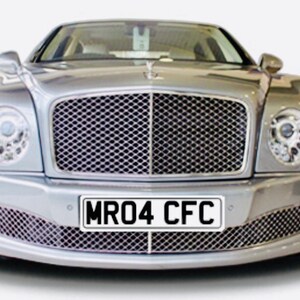 Chelsea Personal Number Plate - MR04 CFC