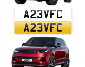 A Pair A23 VFC & A24 VFC Aston Villa  Personal Number Plates