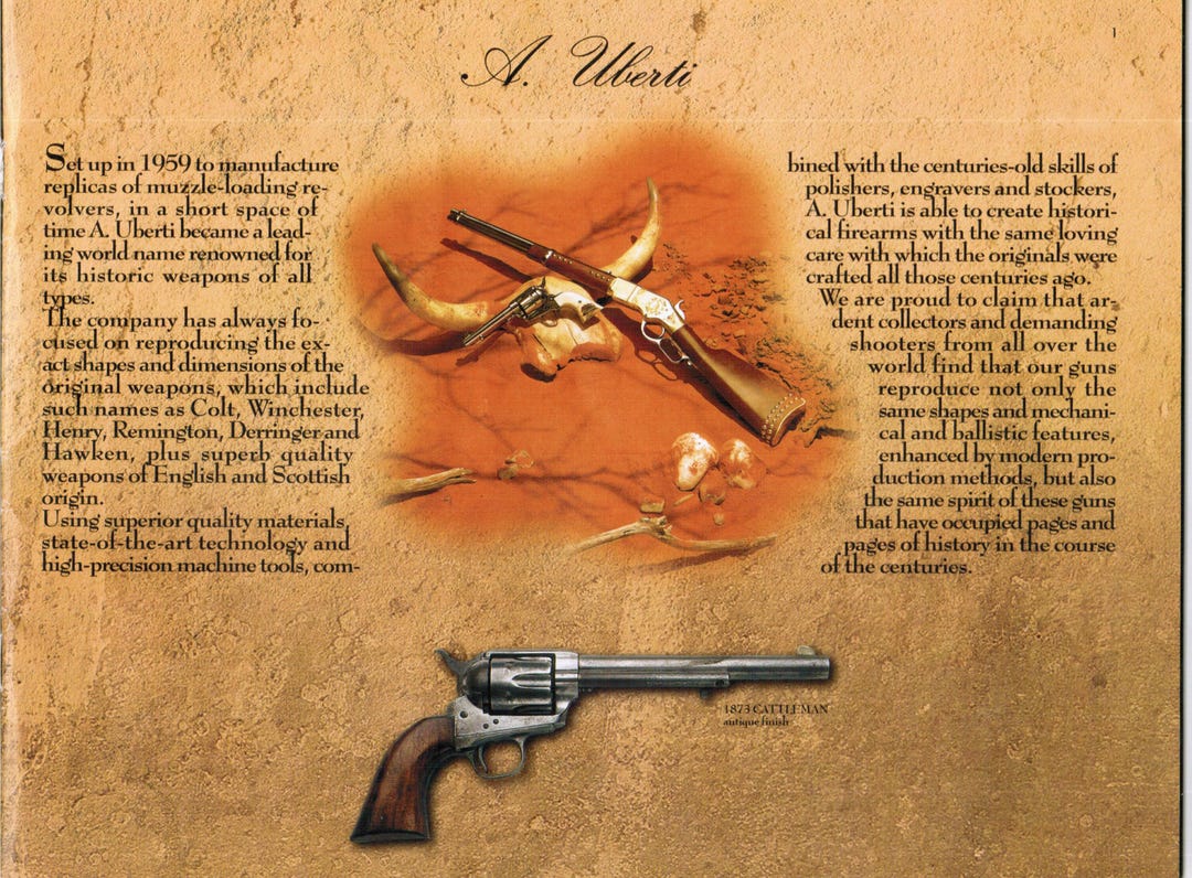 Vintage Guns Catalog. Uberti Catalog. Etsy