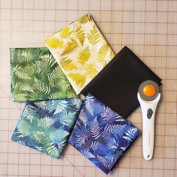 Fat Quarter Bundle, 5 fabrics;  Garden of Dreams by Jason Yenter for In the Beginning Fabric