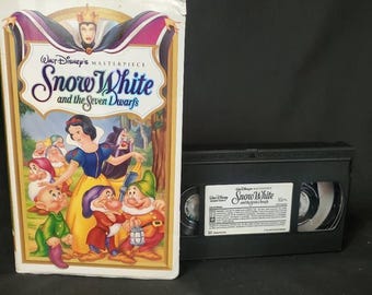 Disney Snow White and the 7 dwarfs VHS Video Cassette Tape