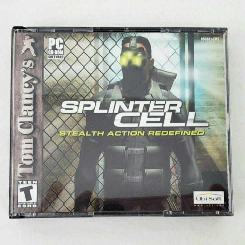 Splinter Cell Rom Tom Clancy's splinter Cell on PC, CD-ROM - Etsy