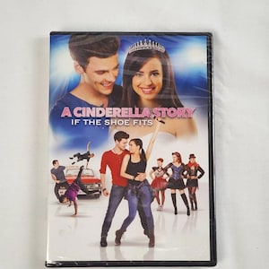 May include: A Cinderella Story: If the Shoe Fits DVD. The cover features a romantic image of a couple, with the title in pink and blue. Other images include a car and dancers. The DVD is sealed in plastic.
