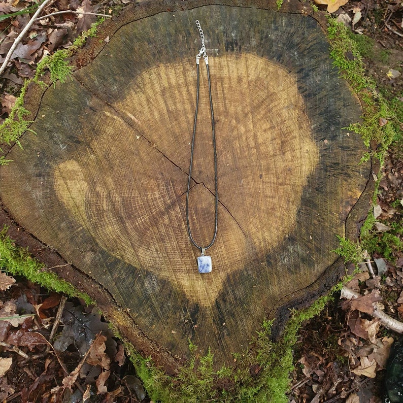 Sodalite stone pendant