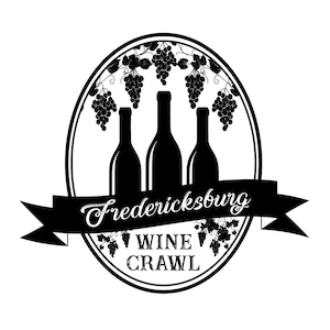 Fredericksburg Wine Crawl Logo Digital SVG