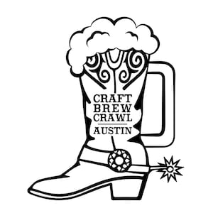 Austin Craft Brew Crawl Logo Digital SVG