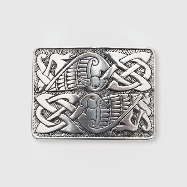 Celtic Bird Belt Buckle – Pewter