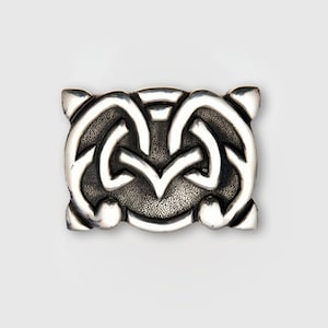 Viking large Knot Pewter Belt Buckle