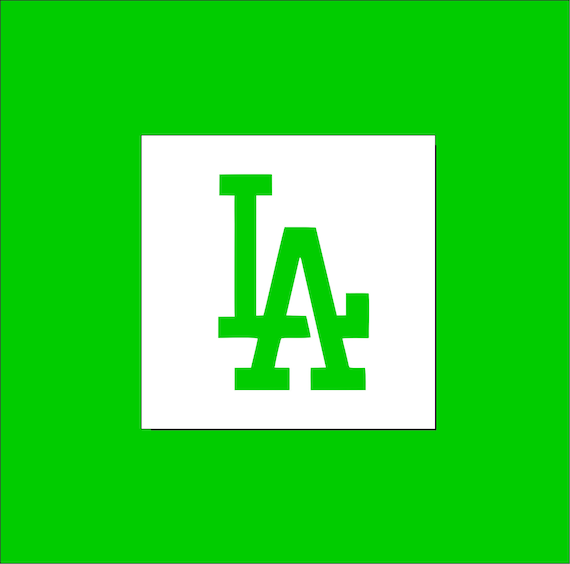 Los Angeles Dodgers Cookie Stencil MLB stencils MLB logo | Etsy