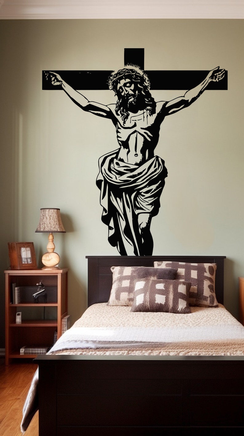 Spiritual Renewal Jesus Vinyl Decal Christian Wall Sticker for
