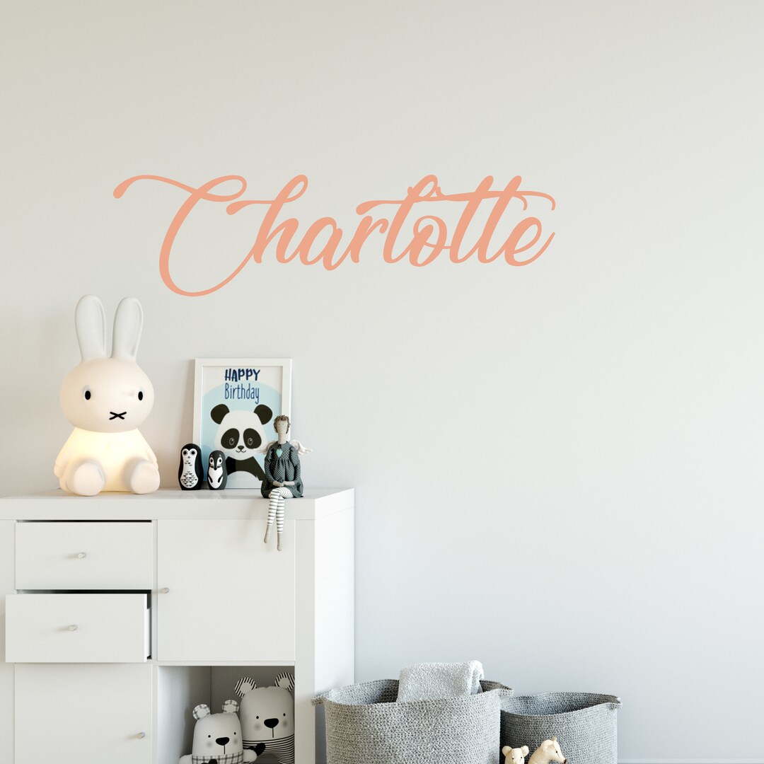 Personalized Name Wall Decals Nursery Home Bedroom Vinyl Etsy