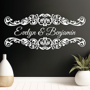 Custom Wedding Dance Floor Decal - Vinyl Sticker for Floor and Wall Reception - Customizable Vinyl Stickers - Quinceañera Monogram Decals