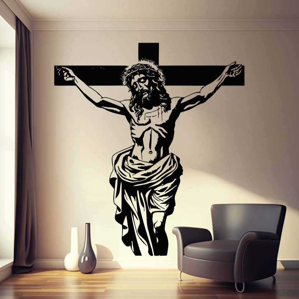 Spiritual Renewal Jesus Vinyl Decal Christian Wall Sticker for