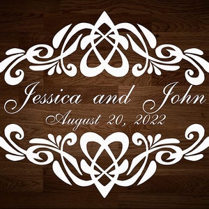 Wedding Sticker for Wall and Floor - Wedding and Bday Dance Floor Decal - Custom Wall Wedding Decoration - Reception Decor