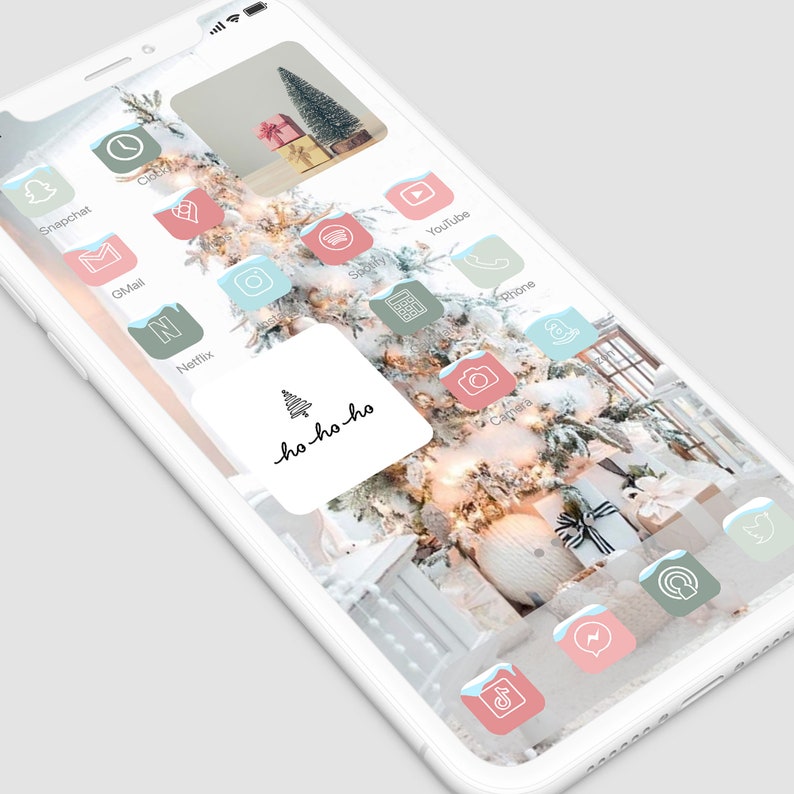Sweet Christmas Snow 600 Aesthetic Custom App icons pack image 2