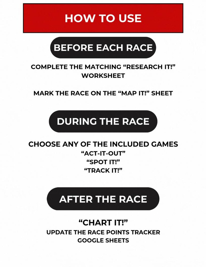 Race Game Worksheet.pdf Racing Around the World Worksheets - Etsy