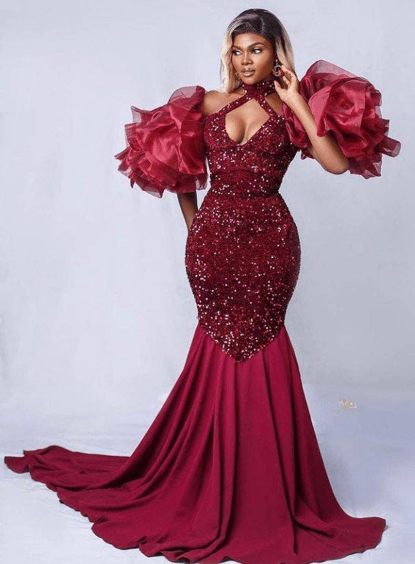 sequin wedding reception dress