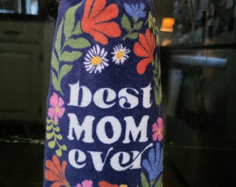 Wiszący ręcznik kuchenny zrobiony na szydełku: Dzień Matki