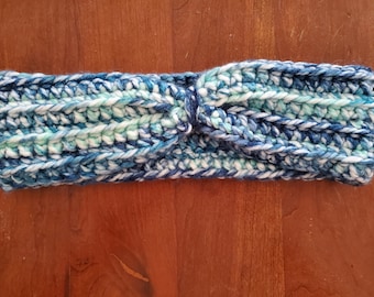 Bandeau au crochet pour femme, cache-oreilles