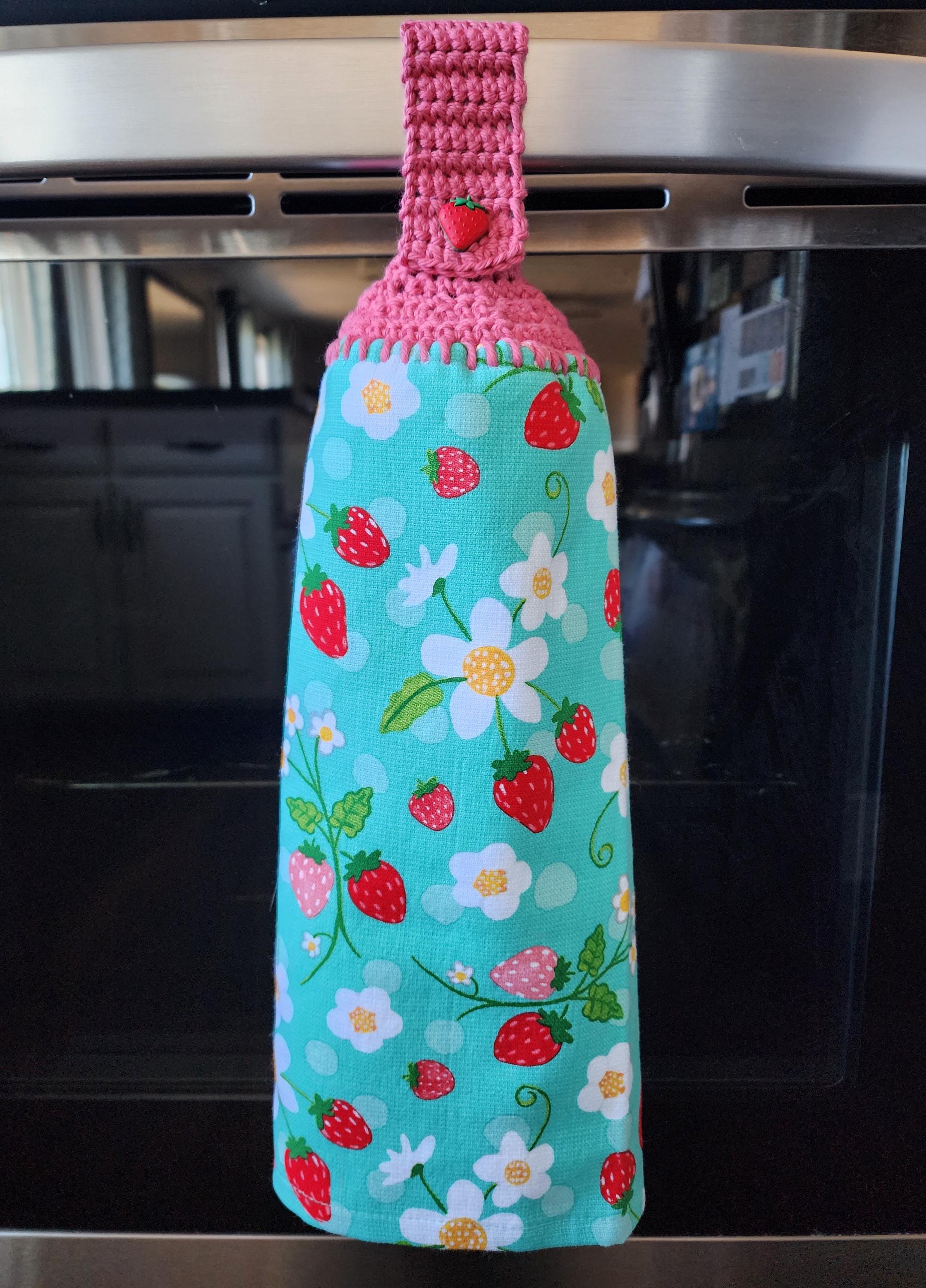 Hanging Kitchen Towel, Crochet Towel Topper, Mothers Day Gifts, Gifts for the Home, Housewarming Gifts, Gifts Under 10, Gifts for Friends