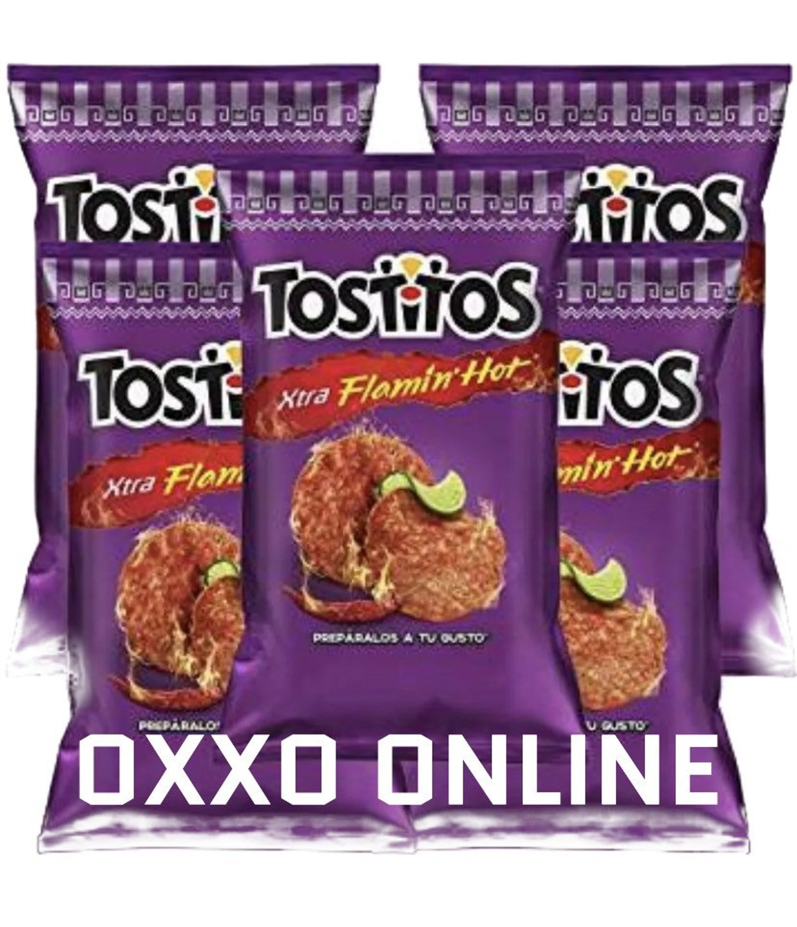 Tostitos Flaming Hot Mexican Chips Sabritas 5 BAGS 70 G Etsy