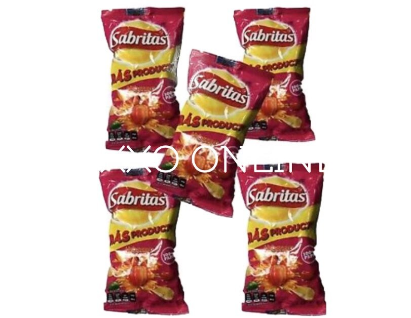 Sabritas Mexican Chips Habanero 5 BAGS 45 G Etsy
