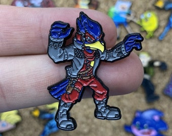 Falco Lombardi Soft Enamel Pin 1 inch